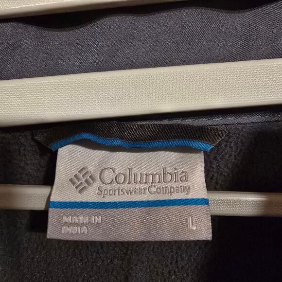 Men's Columbia Gray Fleece Lined Full Zip Softshell Jacket | Size Large - Picture 9 of 10